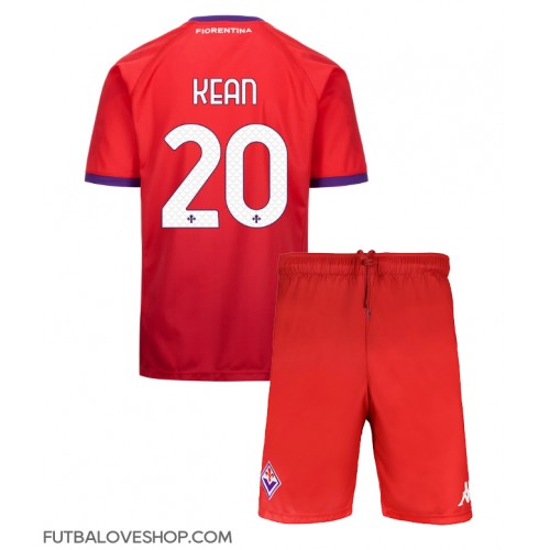 Dres Fiorentina Moise Kean #20 Tretina pre deti 2024-25 Krátky Rukáv (+ trenírky)